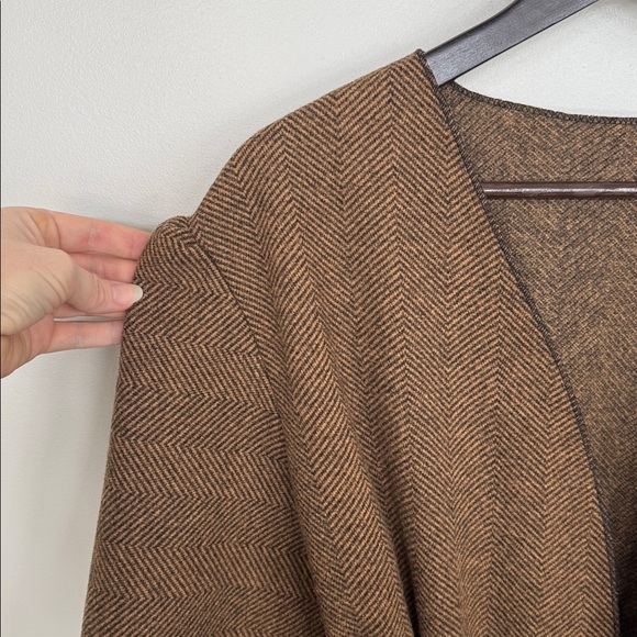 Brown Knit Cardigan with Belt - Picture 3 of 5